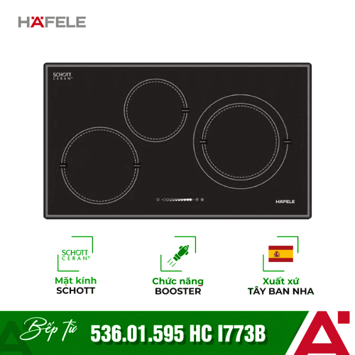 Bếp từ 3 vùng nấu Hafele HC-I773B 536.01.595