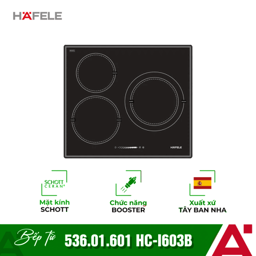 Bếp từ 3 vùng nấu Hafele HC-I603B 536.01.601