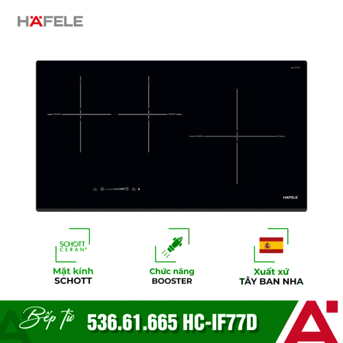 Bếp từ 3 vùng nấu Hafele HC-IF77D 536.61.665