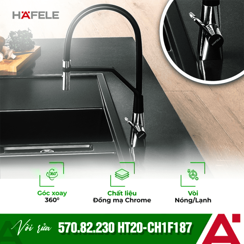 Vòi rửa bát Hafele Hydros HT20-CH1F187 570.82.230