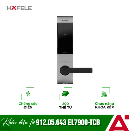 Khóa cửa điện tử Hafele EL7900-TCB 912.05.643