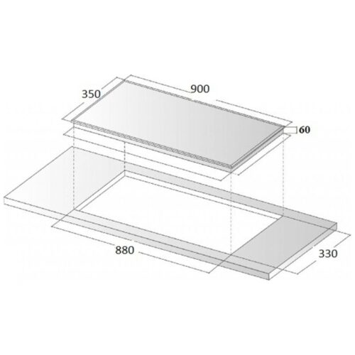 Kích thước bếp Từ Giovani G – 490RT