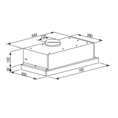 Kích thước máy hút khử mùi Kocher K-6270 70cm