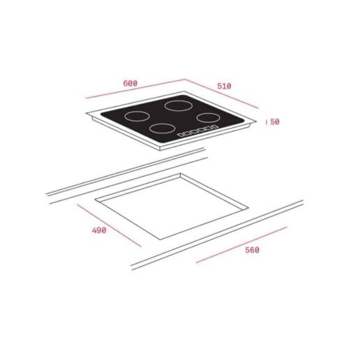 Kích thước của Bếp Từ Teka IR 6320