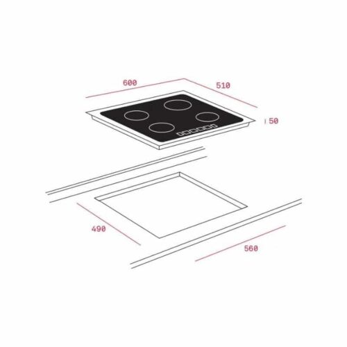 Kích thước của Bếp từ Teka IZ 6320 White