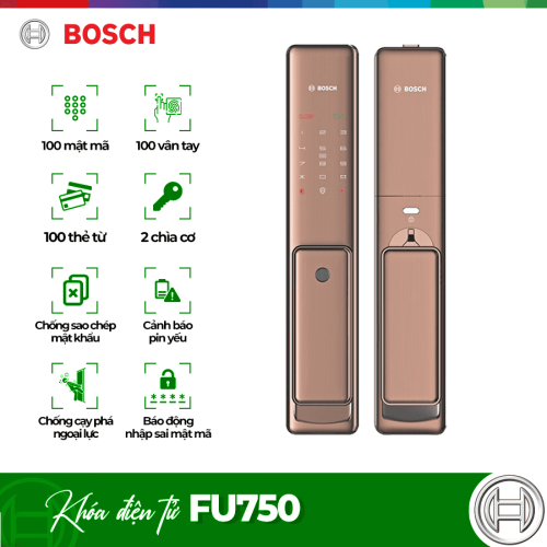 Khóa cửa điện tử Bosch FU750