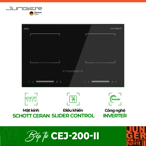 Bếp từ đôi Junger CEJ-200-II lắp âm